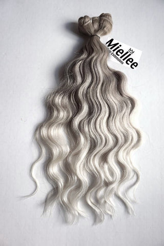 Medium Ash Blonde Balayage Weft Hair Extensions Remy Human Hair