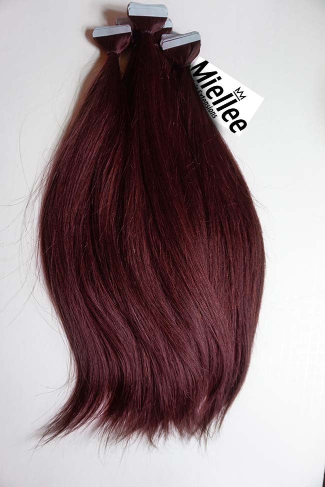 Red Hair Dark Red Hair Extensions - red tipped blonde braided hair roblox