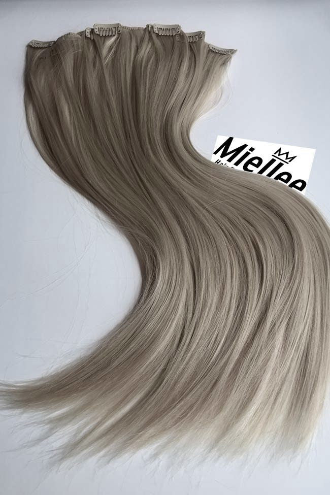 Hair Extensions Dark Ash Blonde Clip - blonde wavy curls hair extensions roblox