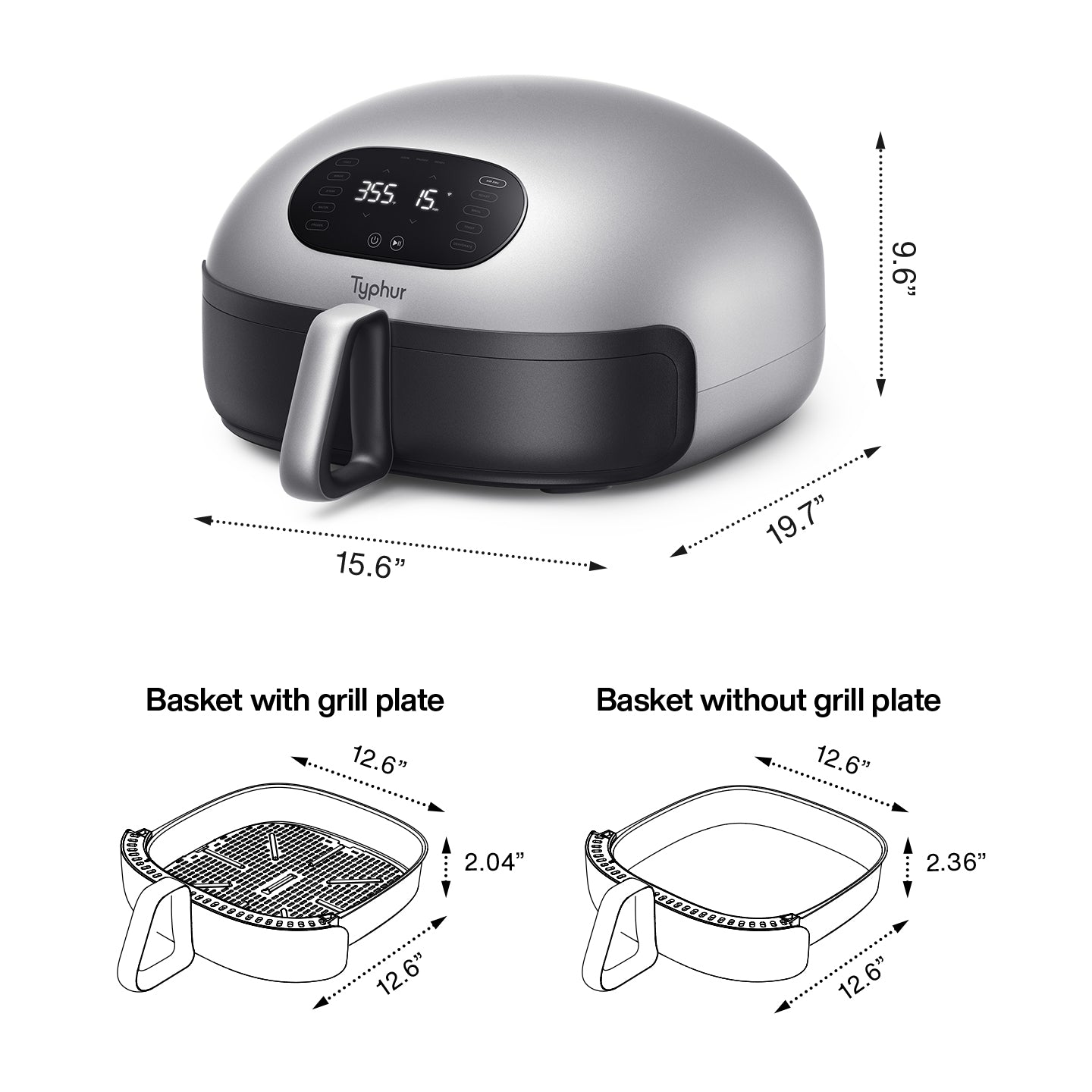 air fryer size