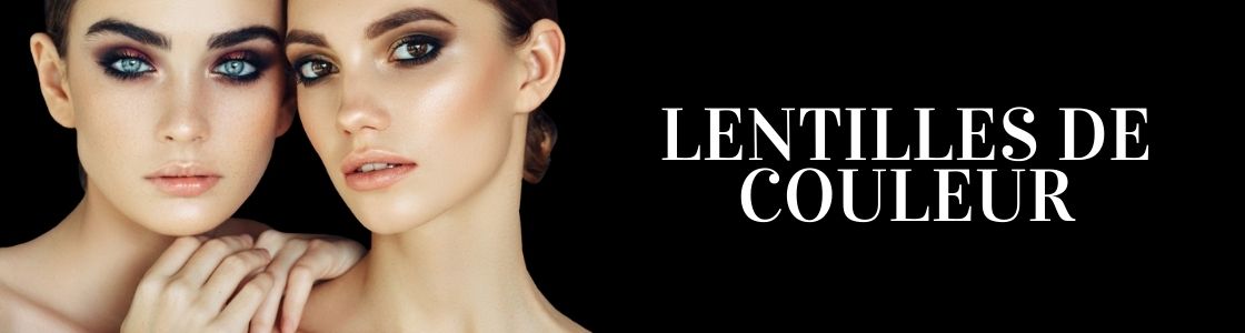 Accessoires Pour Lentilles De Contact Sur Fond Jaune