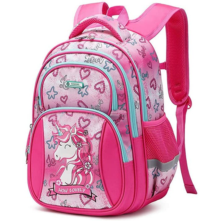 Amazon Kids Backpack, Cusangel Cute Multi Compartment Preschool ...