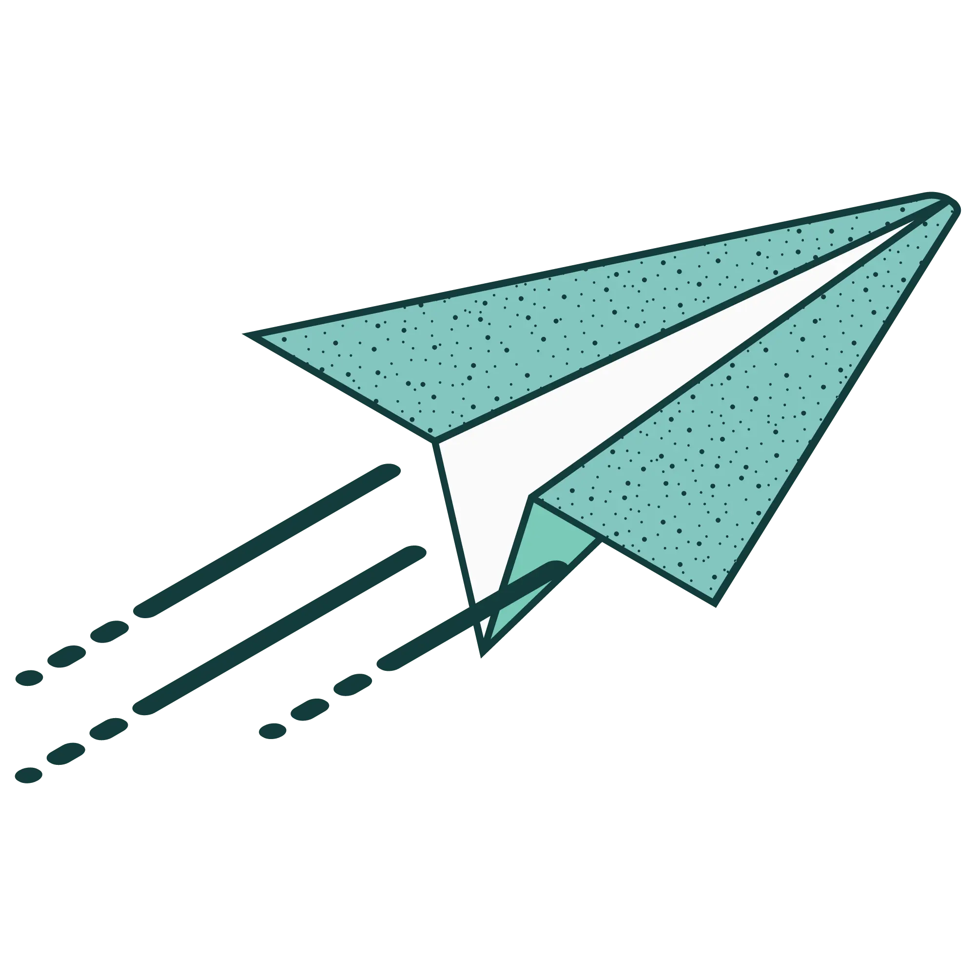 100% anonymous paper airplane icon