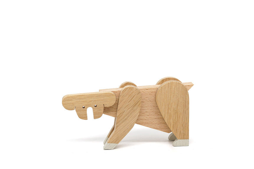 wooden magnetic animal puzzle