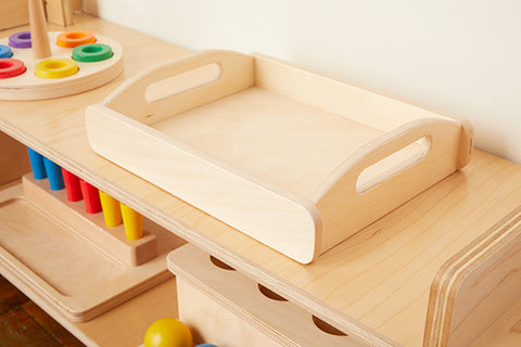 Plateaux Montessori en Bois - Matériel Eveil-Montessori, Vie Pratique, Vie Sensoriel,... Ambiance Montessori