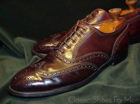 Alden's Shell Cordovan Brogue Wingtip Shoes for Men