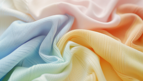 Men's Casual Polo Shirt fabrics in pastel colors.