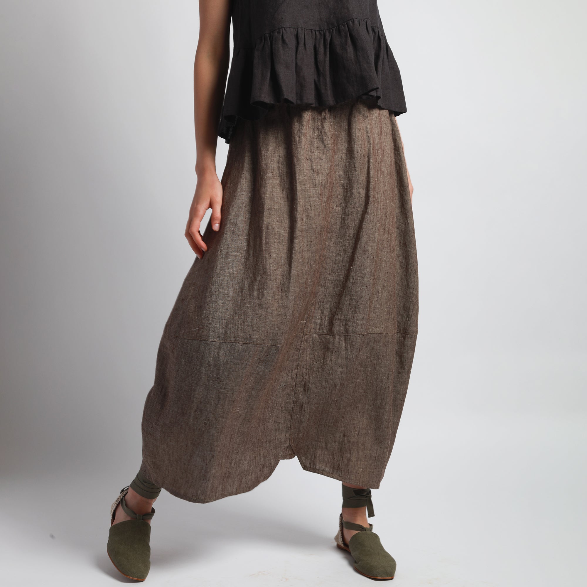 NOLA Maxi Linen Wrap Around Skirt