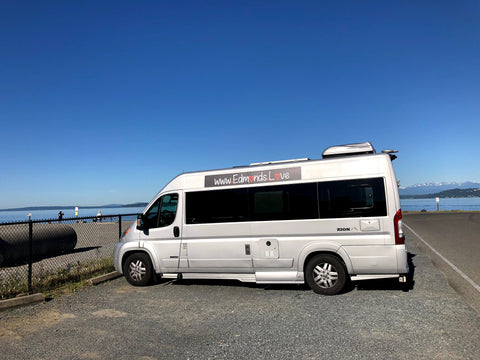 Olga the Roadtrek Zion at Marina Beach Edmonds