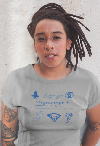 a stigmatophile - this woman loves tattoos and body piercings