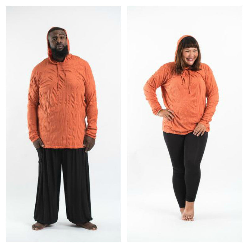 plus size orange hoodie