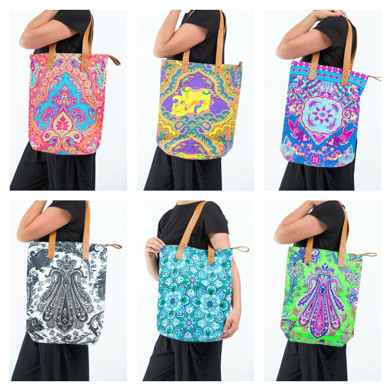 hippie tote bag