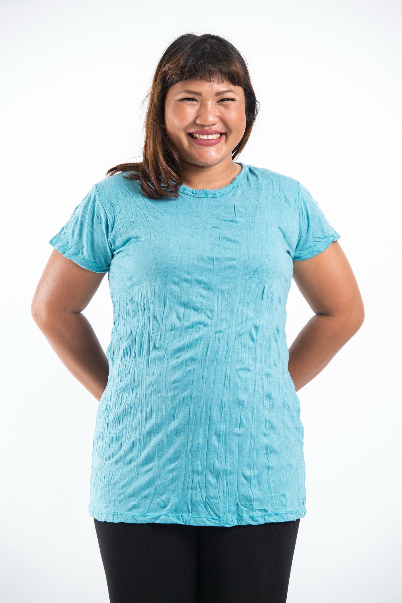 Plus Size Sure Design Women's Blank T-Shirt Turquoise – Sure Design  Wholesale