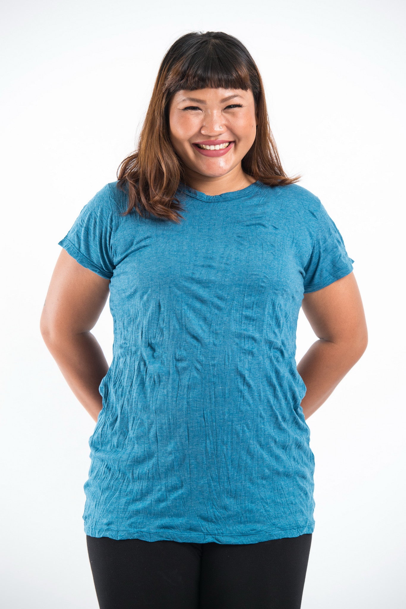 Plus Size Sure Design Women's Blank T-Shirt Denim Blue – Sure Design  Wholesale