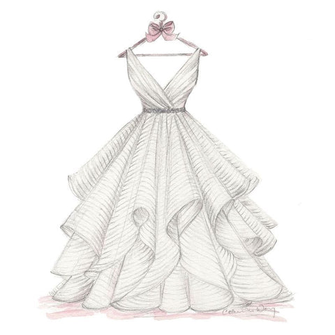sketch of a wedding dress