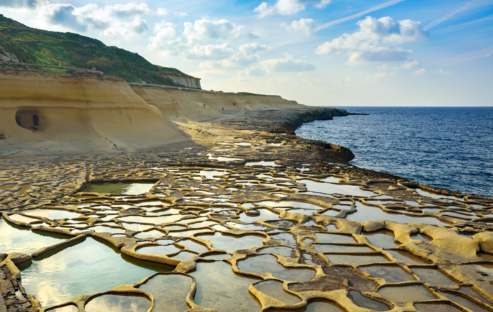 sea salt evaporation pans in malta