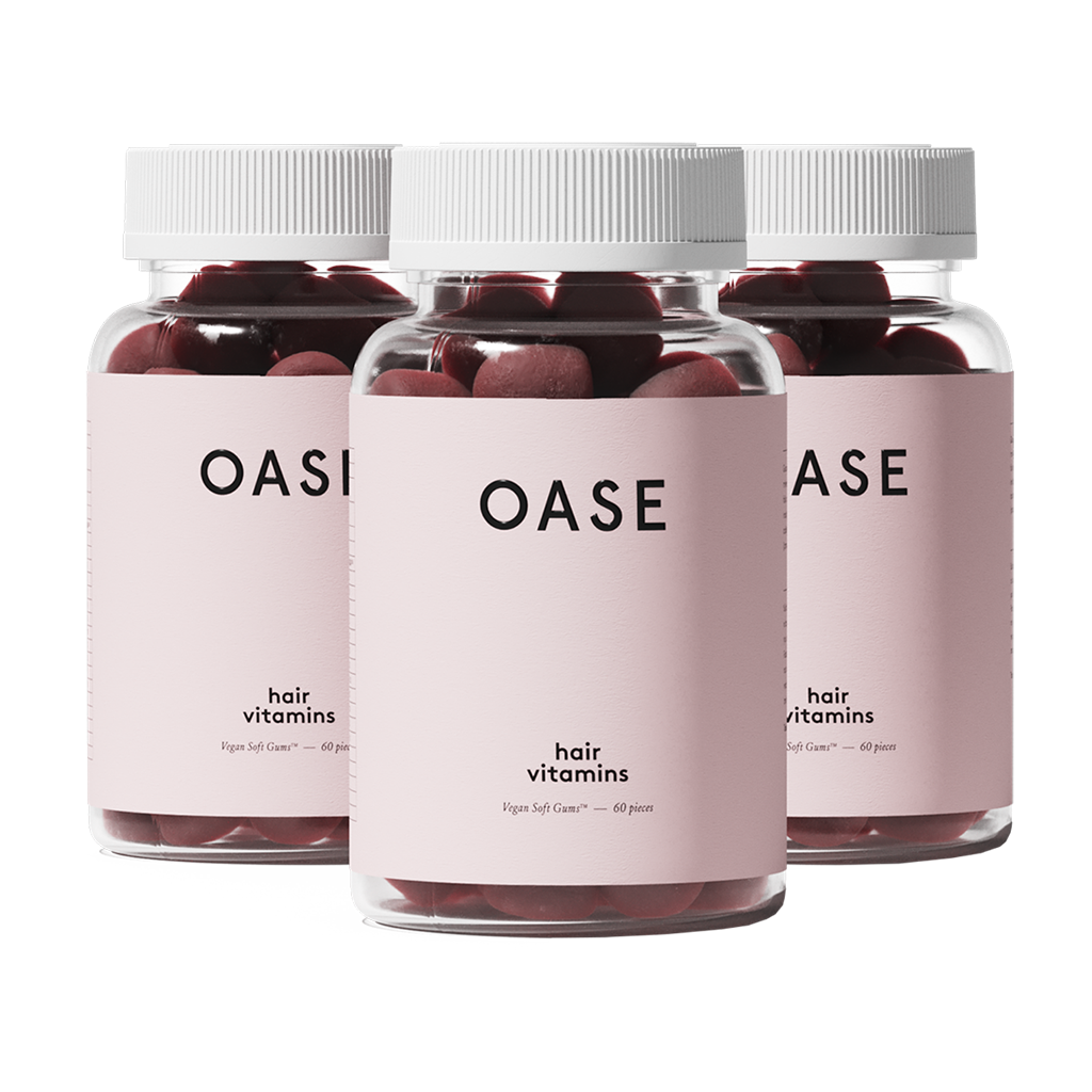 oase hair vitamins 60 vegan soft gums 3 month supply 1 front