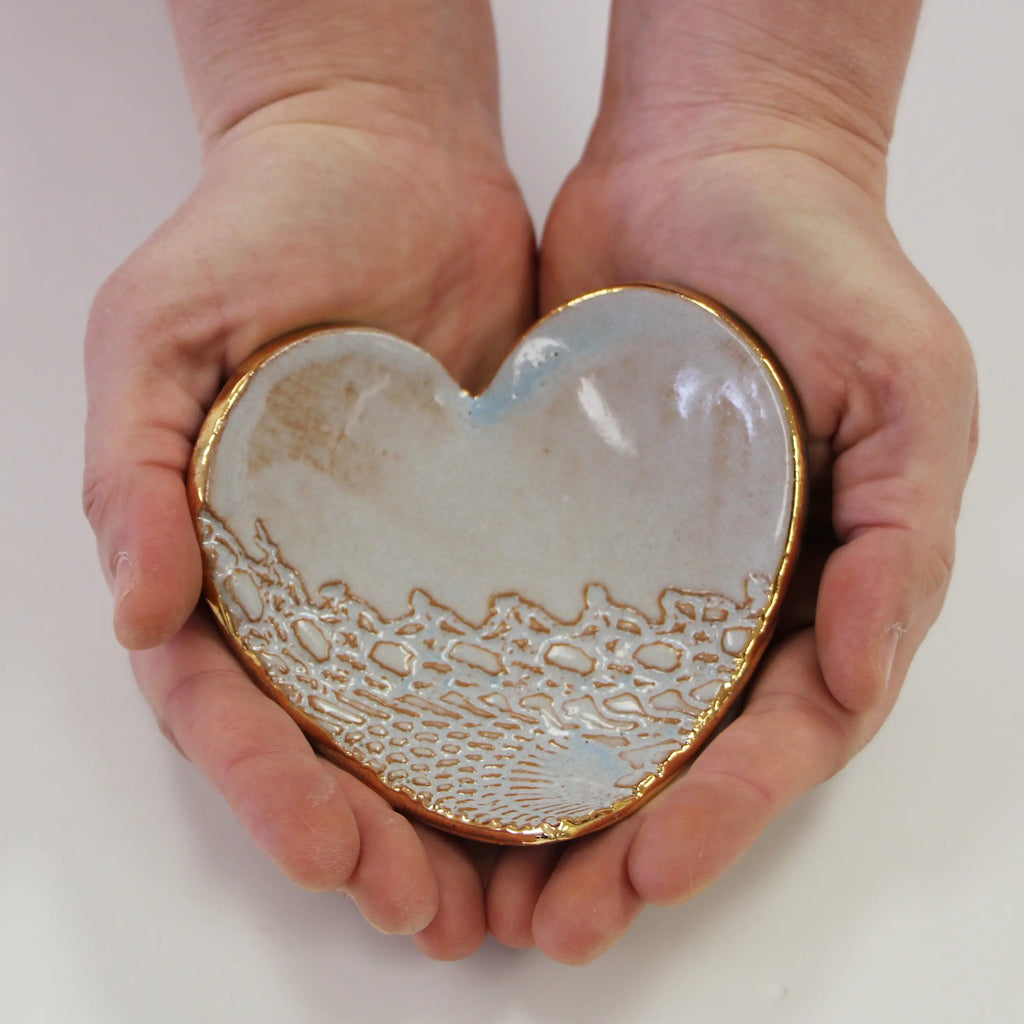 Blue Heart Ring Dish - Trinket Dish – Inked in Style