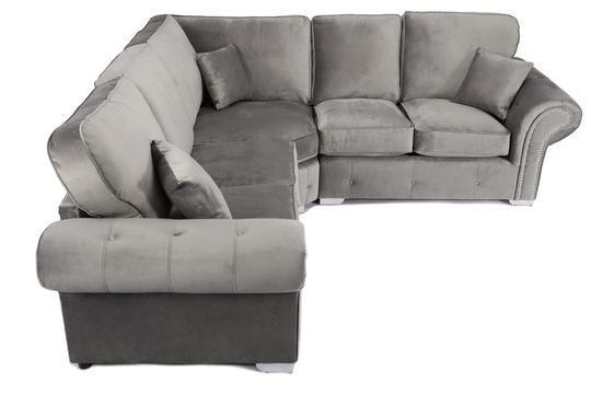 Azzuro Grey Fabric Modular Corner Sofa – loveyourbed.co.uk