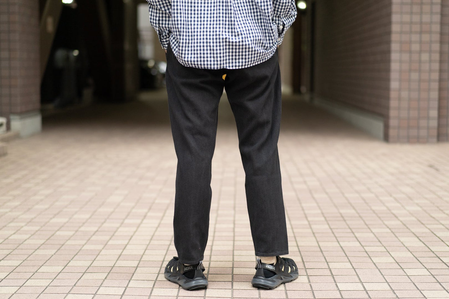 colina コリーナ Sashiko Curve Slacks DIA-