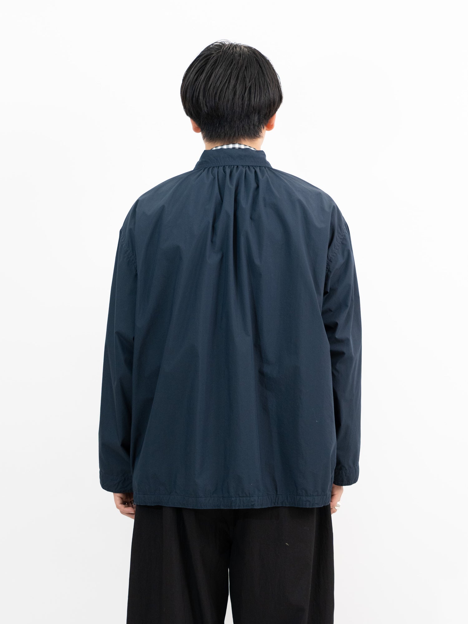 PORTER CLASSIC POPLIN GATHERED JACKET - シャツ