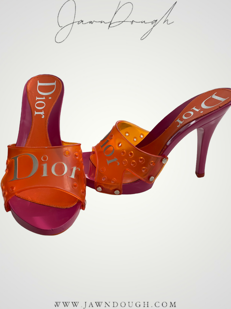 christian dior pink heels