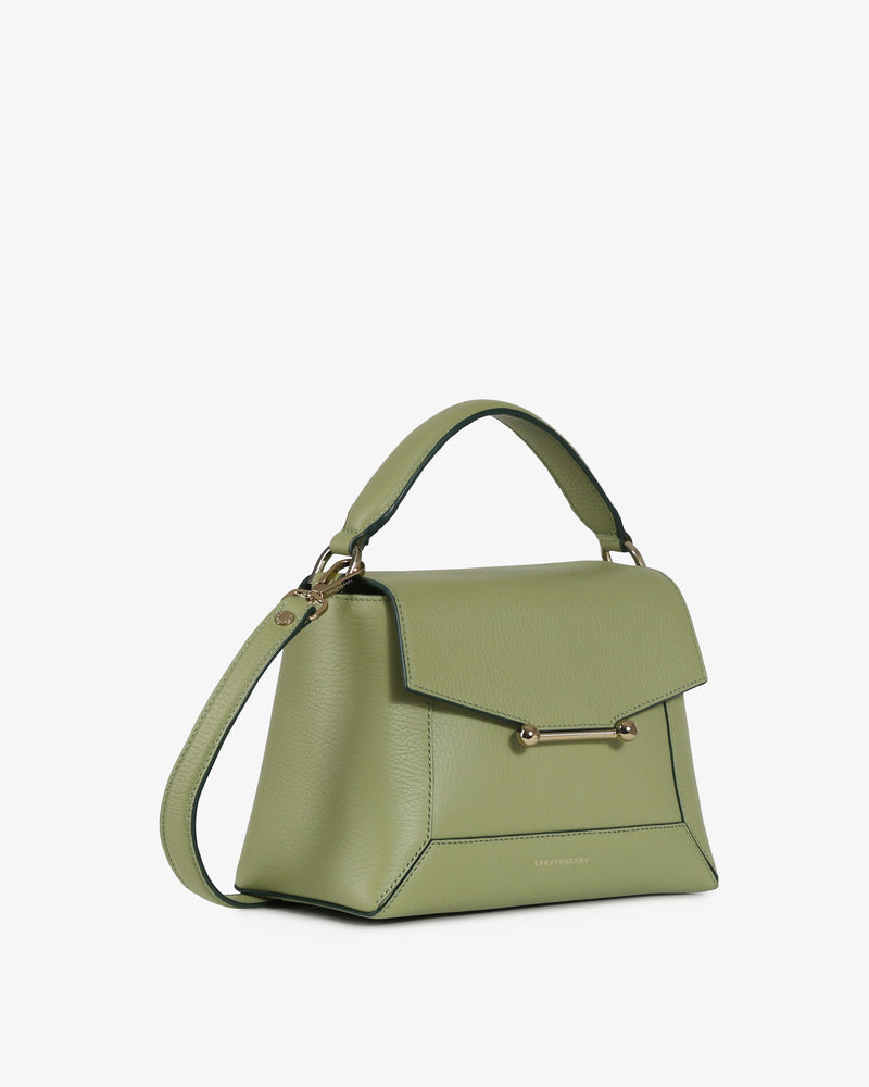 The Strathberry Tote - Top Handle Leather Tote Bag - Green