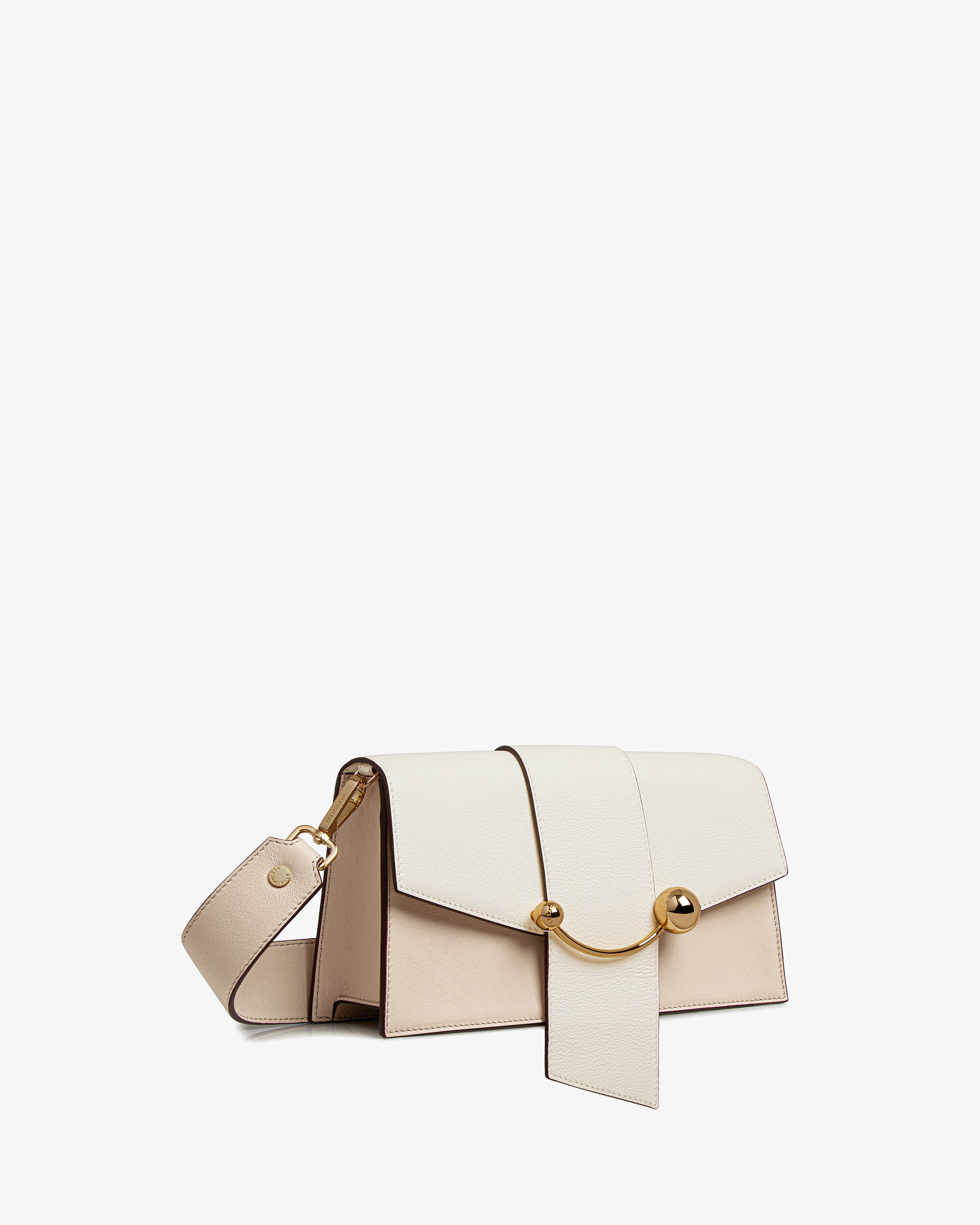 Strathberry - Mini Crescent - Leather Mini Shoulder Bag - White ...