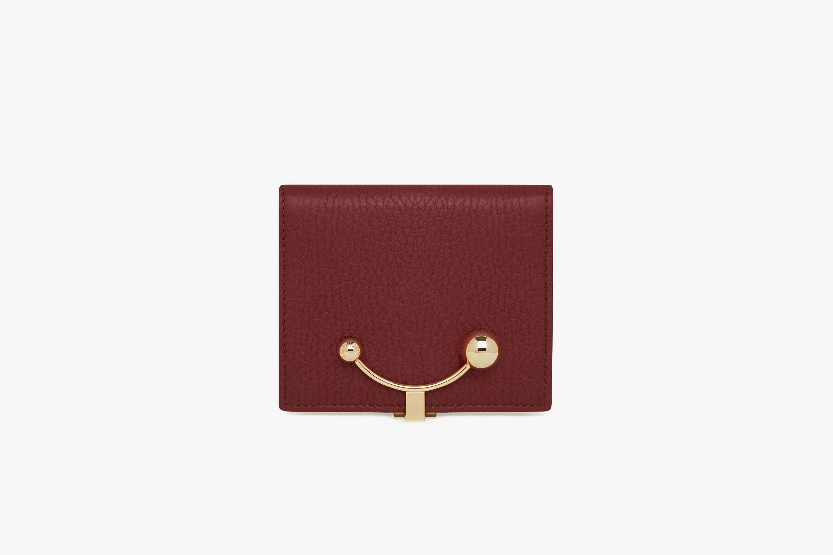 A view showcasing our Crescent Wallet - Oxblood