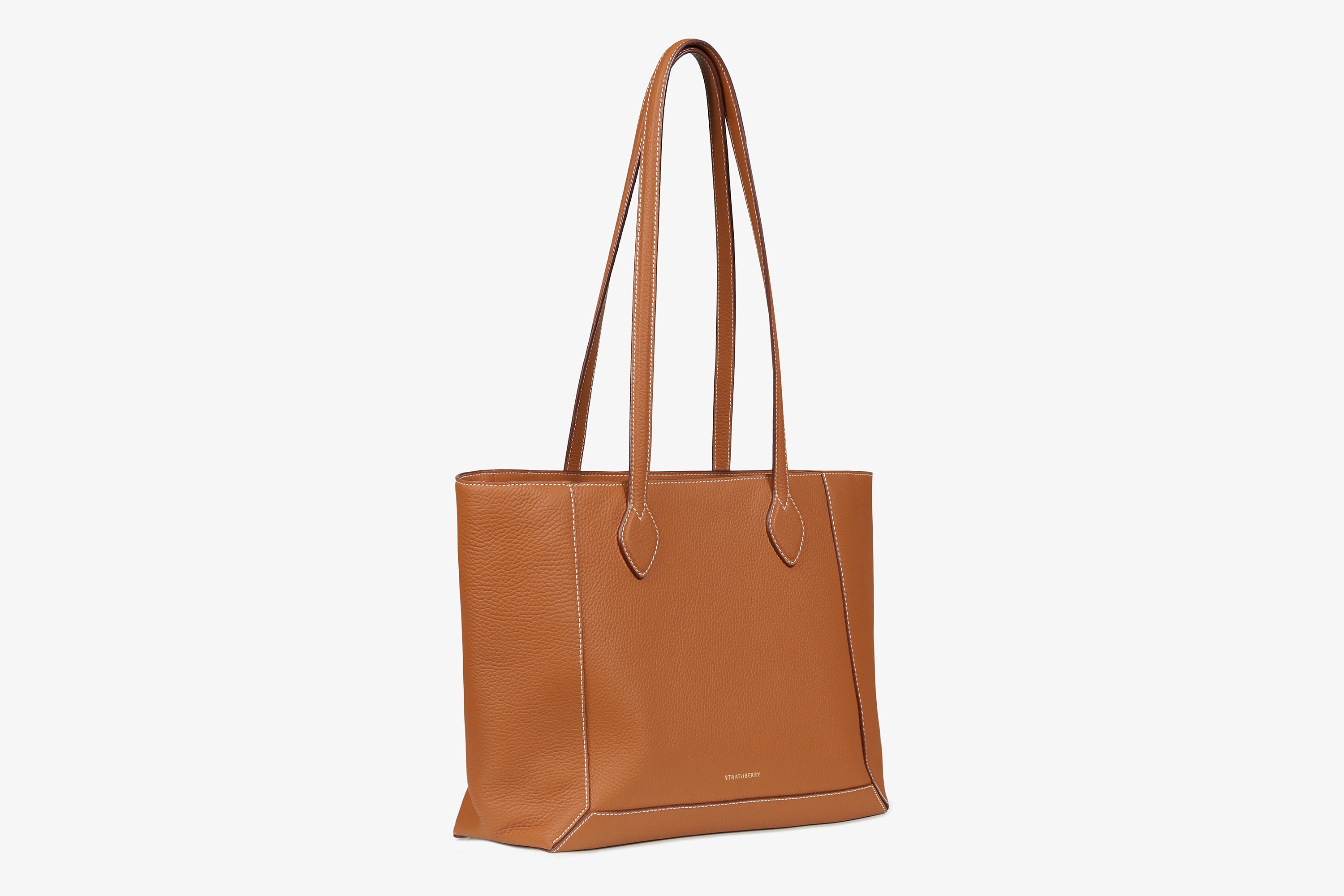 Buy Strathberry STRATHBERRY MIDI TOTE (TS) LEATHER - TRI COLOUR  BURGUNDY/VANILLA/NAVY Online