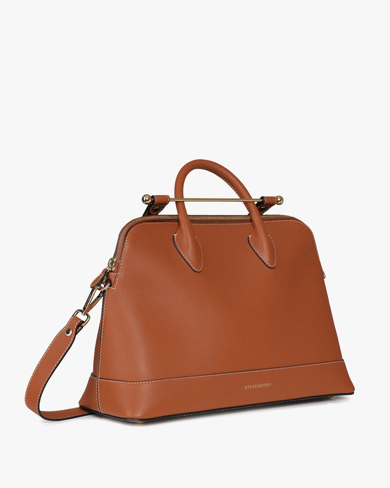 Shop Strathberry Midi Leather Dome Bag