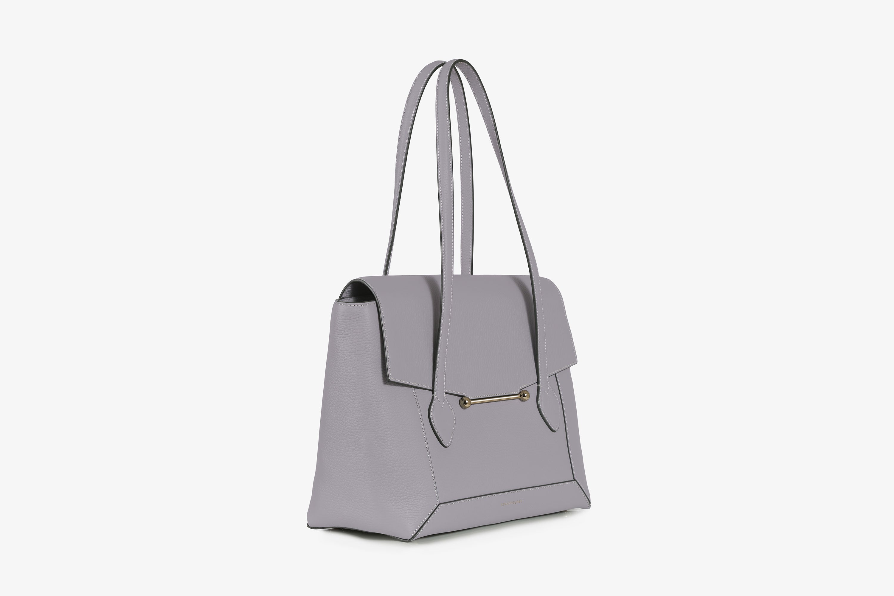 Image of Mosaic Tote - Frost Grey with Vanilla Stitch