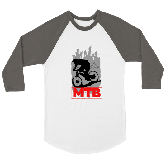 Unisex 3/4-Ärmel T-Shirt "MTB"