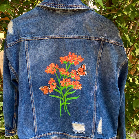 Sunflowers Printed Denim Jacket – PAP Art Store