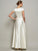 Mother Beading Long A-Line/Princess of Sleeves Satin Scoop Short the Bride Dresses