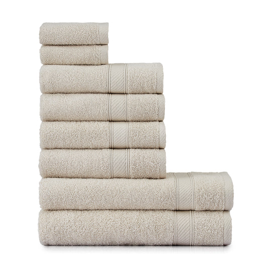 Handtücher Set Türkis 8 Teilig - Luxuriöse Duschhandtücher aus 100%  Baumwolle
