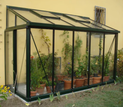 janssens arcadia lean to greenhouse glass