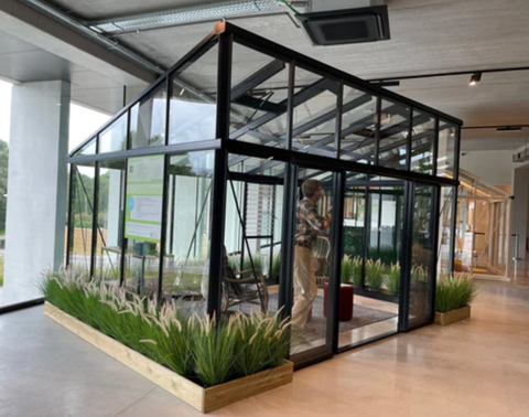 Janssens Modern Lean To Style Glass Greenhouse