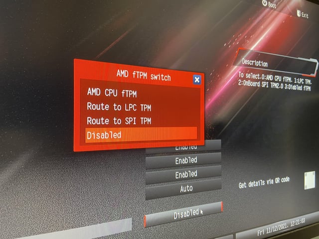Amd CPU Ftpm Or Route To Lpc Tpm