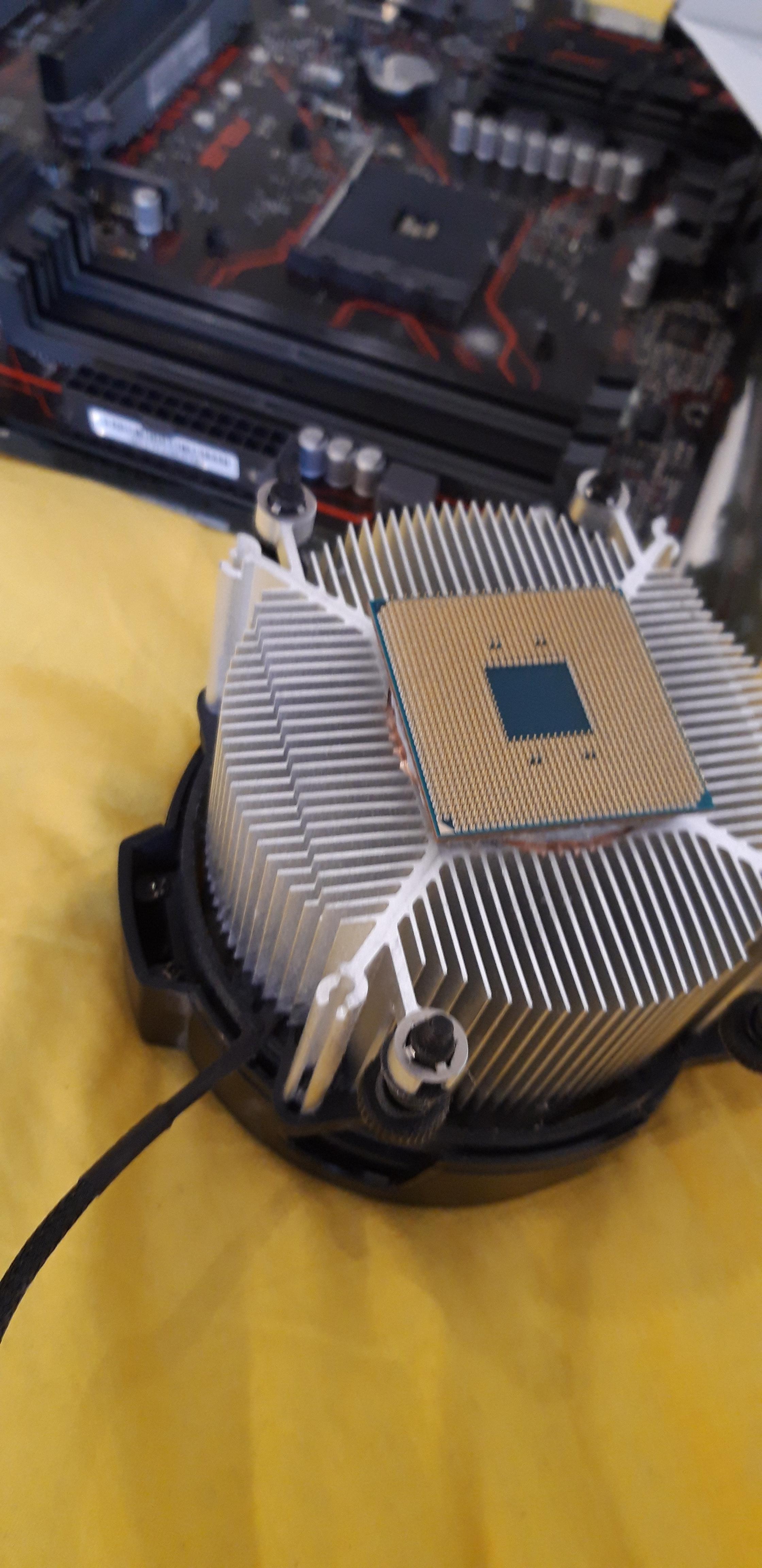 Amd CPU Stuck To Cooler