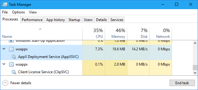Appx Deployment Service High CPU