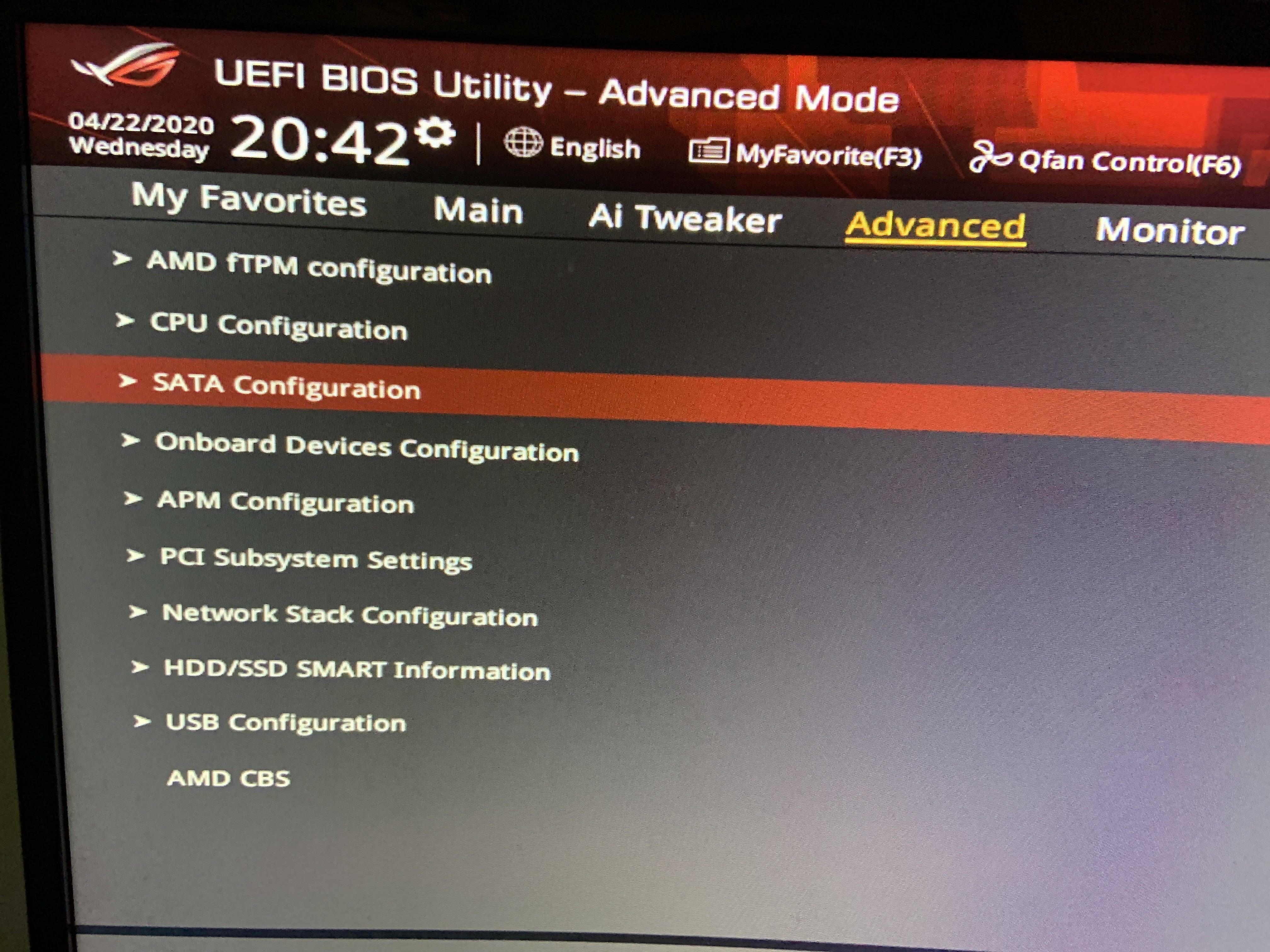 Asus Bios No CPU Configuration
