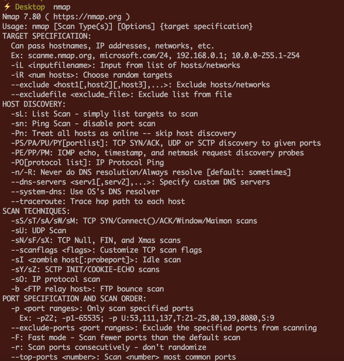 Bad CPU Type In Executable Nmap