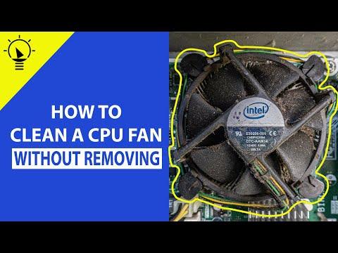 Clean CPU Fan Without Removing