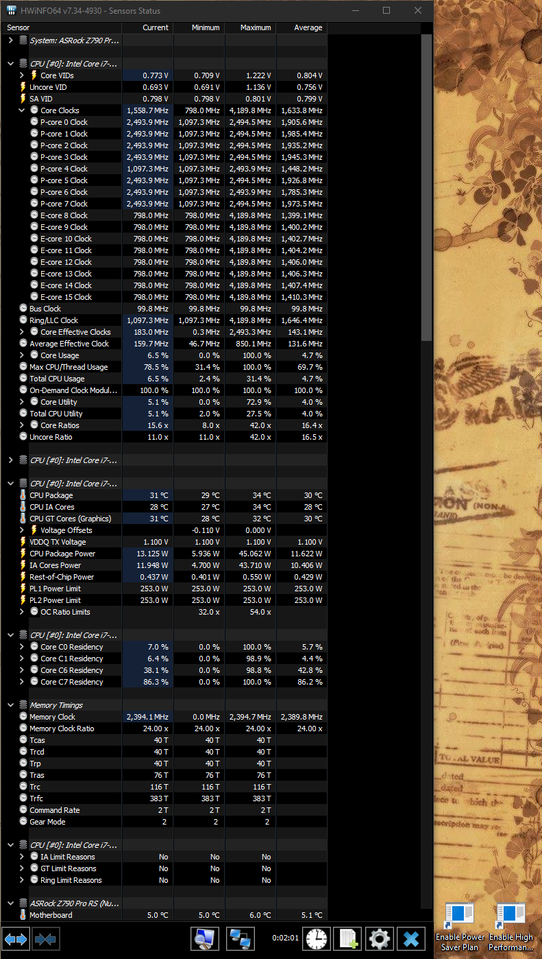CPU Not Downclocking When Idle