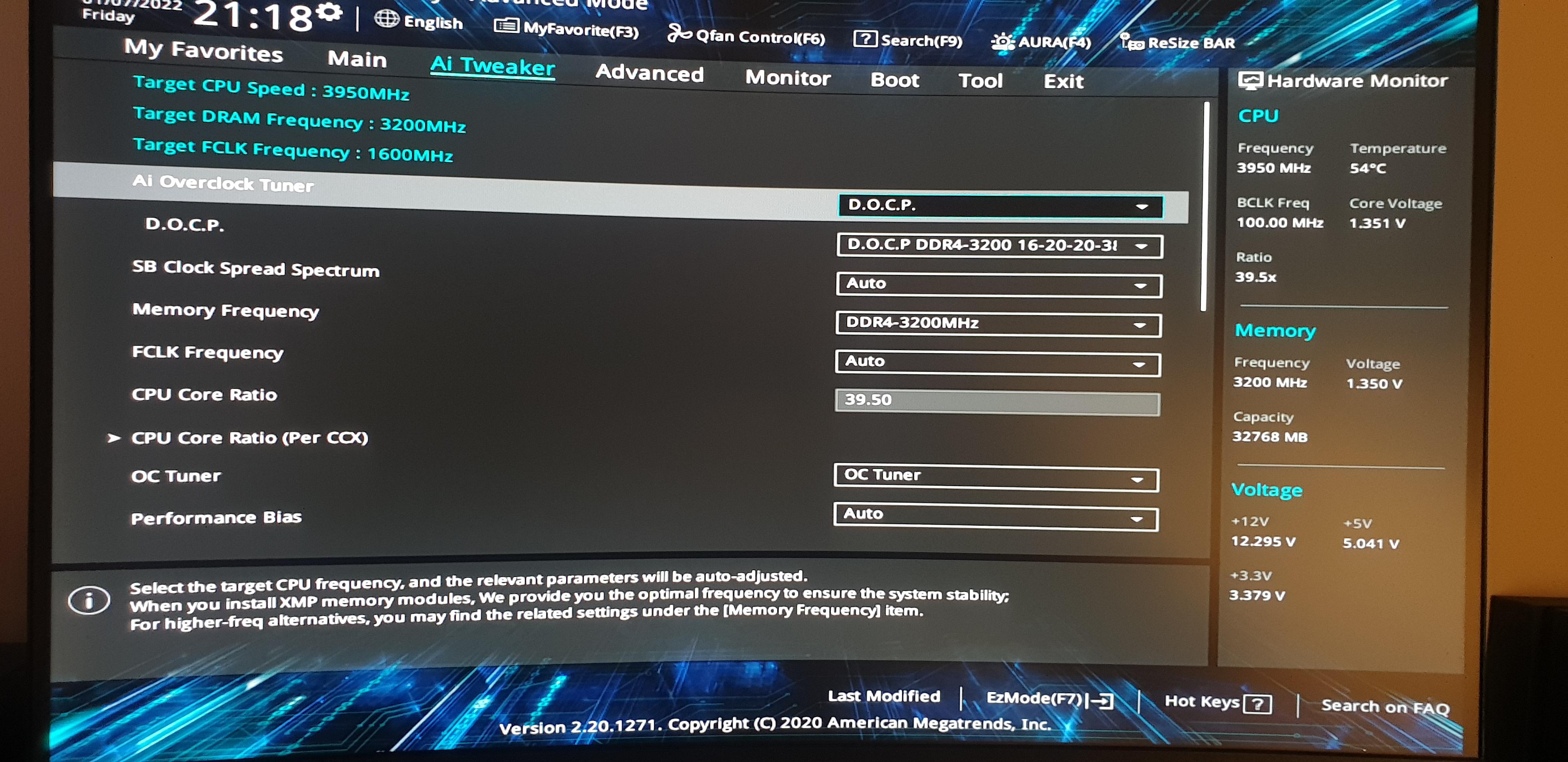 CPU Ratio Stuck On Auto