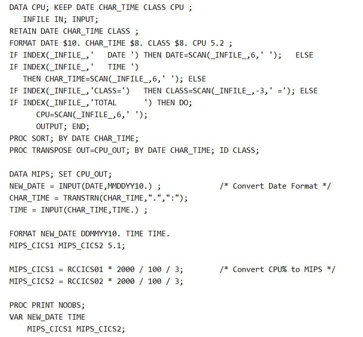 CPU Seconds To Mips Conversion