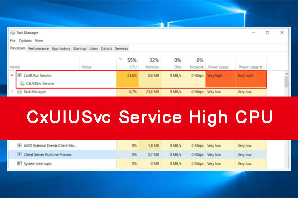 Cxuiusvc Service High CPU Usage