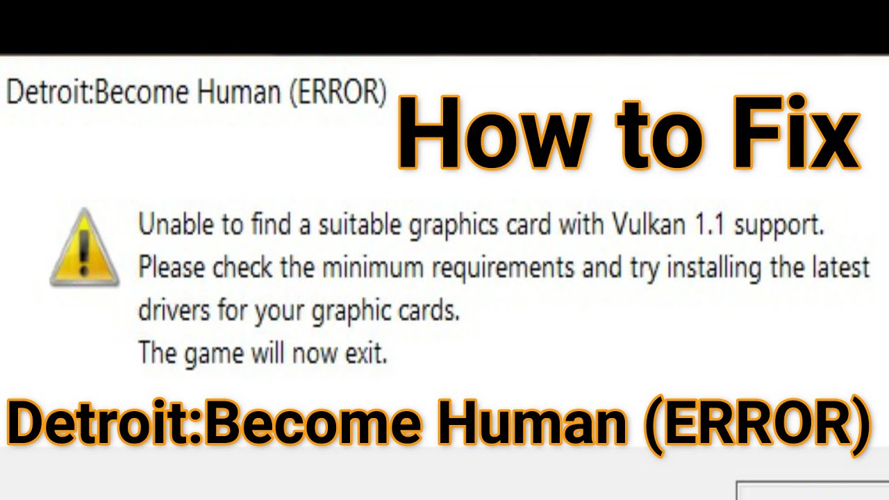 Detroit Become Human Graphics Card