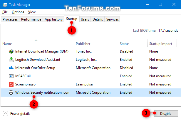 Do I Need Windows Security Notification Icon On Startup